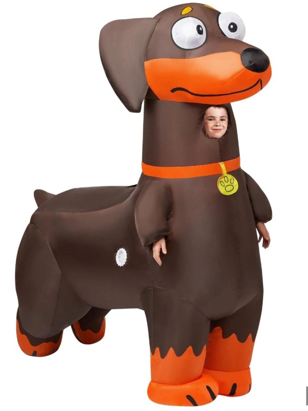 Inflatable Dachshund Costume "Brand New In Original Box "Never Opened